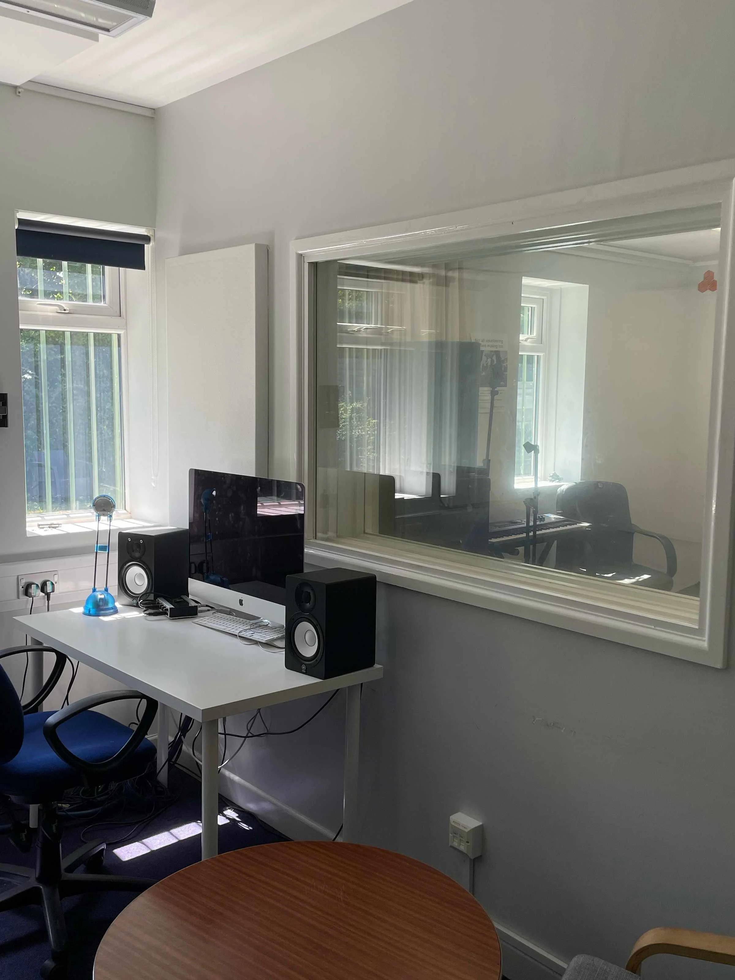 Recording equipment in the music studio at Riverside Youth Hub