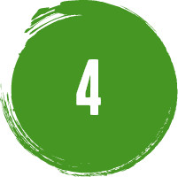 Four in a green circle