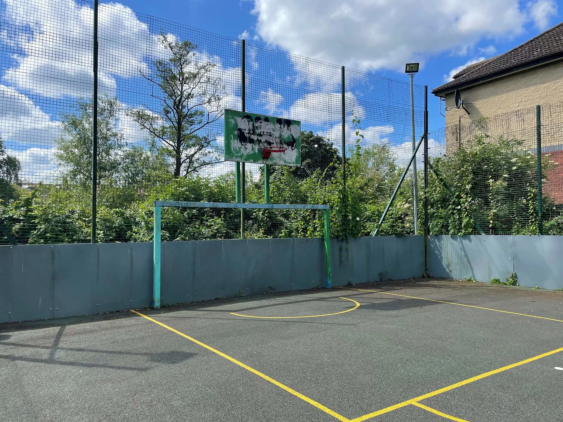 Basketball court at Riverside Youth Hub, available for venue hire