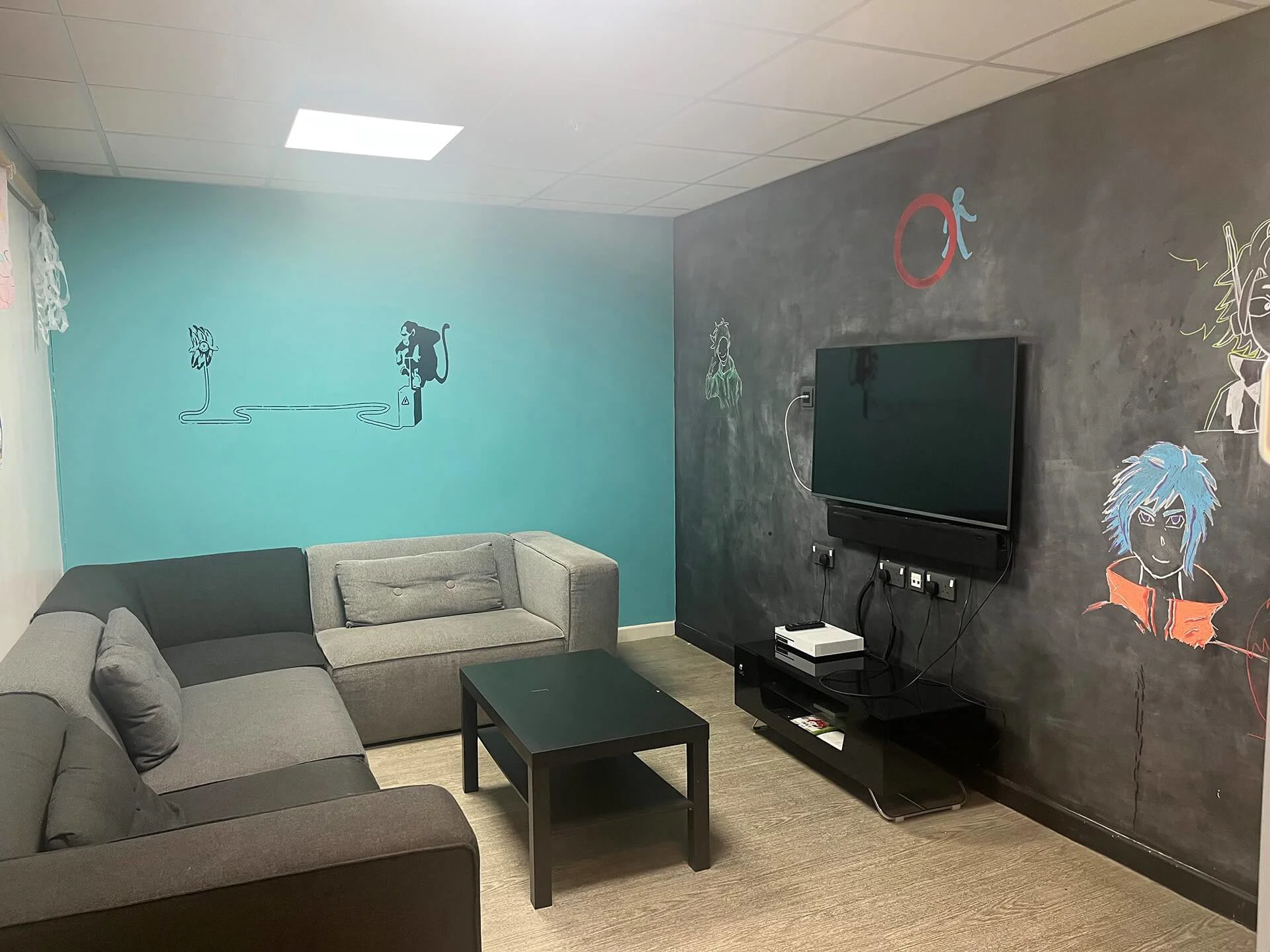 TV room at Riverside Youth Hub, available for venue hire
