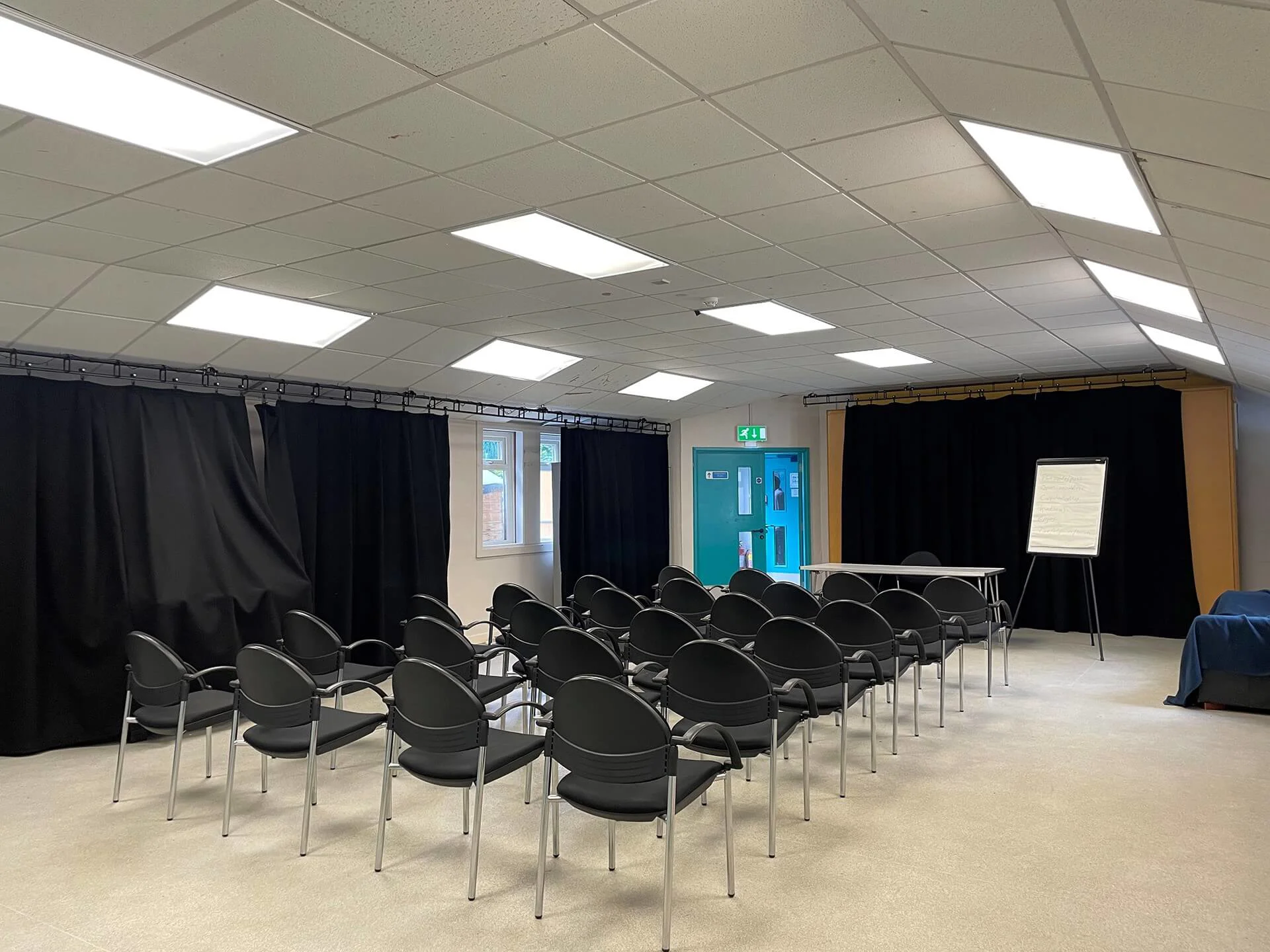 Conference room at Riverside Youth Hub, available for venue hire